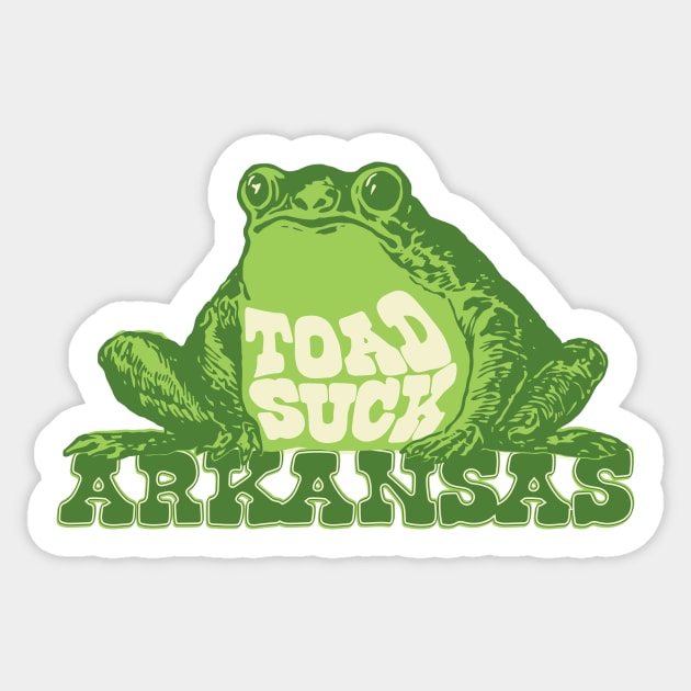 Toad Suck, Arkansas Sticker by rt-shirts